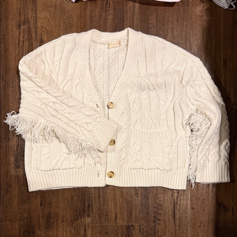 Altar’d state fringe cardigan